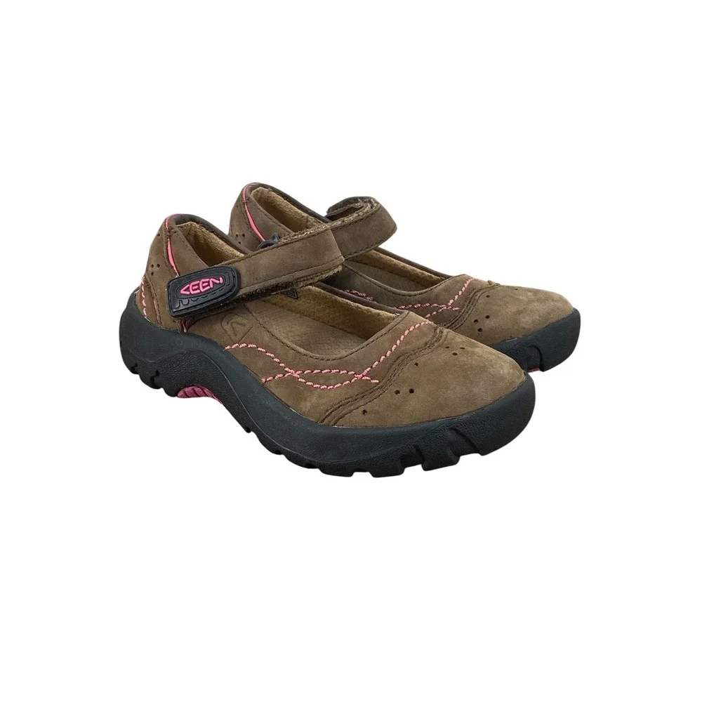 Keen Little Kids' Size 9‎ Mary Jane Shoes Hiking Outdoorwear Trail Brown Leather